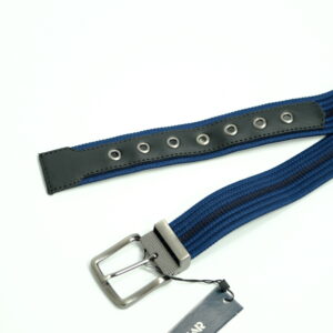 CINTO ZAIWEAR LONA C/ ELASTANO - AZUL MARINO C/ LISTRA PRETA 05